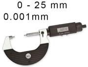 Micromètre Extérieur Electronique à Touches Fines STEINMEYER, Plage de Mesure : 0-25 mm, LECTURE : 0,01 mm / 0,001 mm <br > ref : MIC07-D8001M38
