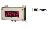  Horloge industrielle inox 180 mm grand format <br> BLET <br>  Ref : AFG28-C16I1-00