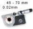 Micromètre Extérieur Analogique à Plateaux STEINMEYER : 45-70 mm, LECTURE : 0,02 mm <br > ref : MIC07-C1033C05