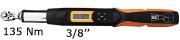 DIGITAL TORQUE WRENCH WITH COMMUNICATION 135 Nm READING 0,1 Nm SIZE 3/8 BLET<br>Ref : CLET5-CDP13538