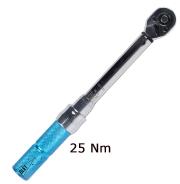 MECHANICAL TORQUE WRENCH 5-25 Nm READING 0,25 Nm SIZE 1/4 BLET<br>Ref : CLET5-CMC02514