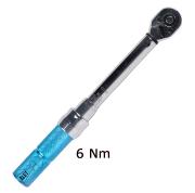 MECHANICAL TORQUE WRENCH 1-6 Nm READING 0,05 Nm SIZE 1/4 BLET<br>Ref : CLET5-CMC00614