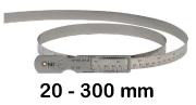 OUTSIDE CIRCUMFERENCE AND DIAMETER MEASURING TAPE BLET 20-300 MM ACIER<BR>REF: CIRXX-CA056N-00