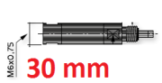 Tiefenverlängerungen M6 , 30 mm<br> BLET <br> Ref : RALH2-1030-00