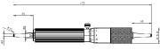 MECHANICAL MICROMETER HEAD WITH CONE PIN DIAMETERS 3-6 MM 25 MM LENGTH BLET STEINMEYER 125-150 mm<br \> <br \> ref : MIT07-AP024CG3