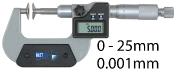 DISC MICROMETER WITH NON ROTATING SPINDLE BLET <br> ref : MICXX-D1001M20
