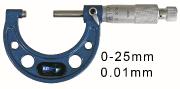 OUTSIDE MICROMETER WITH STANDARD MEASURING FACES BLET <br> ref : MICXX-A0001C00
