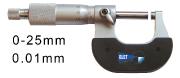 OUTSIDE MICROMETER FOR LEFT HAND WITH STANDARD MEASURING FACES BLET <br> ref : MICXX-A0001C0G