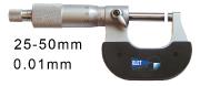 OUTSIDE MICROMETER FOR LEFT HAND WITH STANDARD MEASURING FACES BLET <br> ref : MICXX-A0005C0G