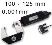 OUTSIDE DIGITAL MICROMETER BLET STEINMEYER, MEASURING RANGE : 100-125 mm, READING : 0,001 mm<br > <br > ref : MIC07-D0023M01