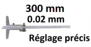 Depth vernier caliper with fine adjustment <br> BLET <br> ref :DEPXX-AG300 mmG4-00