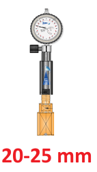 Plug gauge Blind bores-deep 2  points <br> BLET <br> Ref : TMAH2-T04O-00