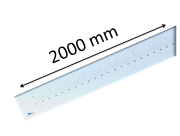 FLOAT GLASS RULER LENGTH 2000MM <br \> REF : REGM2-RAYAV001