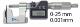 OUTSIDE UNI MICROMETER WITH INTERCHANGEABLE INSERTS BLET <br> ref : MICXX-DI001C05