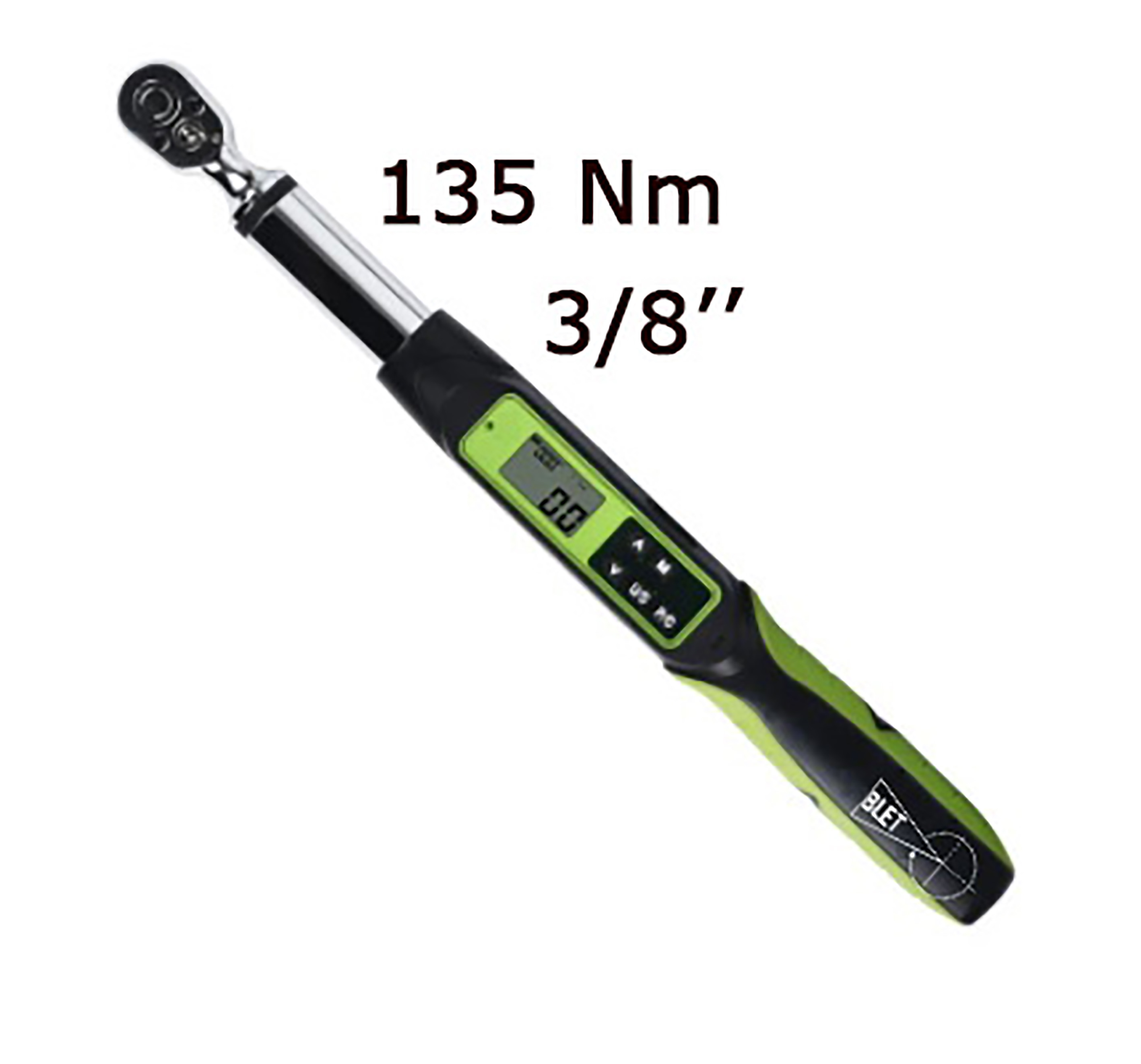 DIGITAL TORQUE ANGLE WRENCH WITH COMMUNICATION 135 Nm READING 0,1 Nm SIZE 3/8" BLET<br>Ref : CLET5-CDB13538