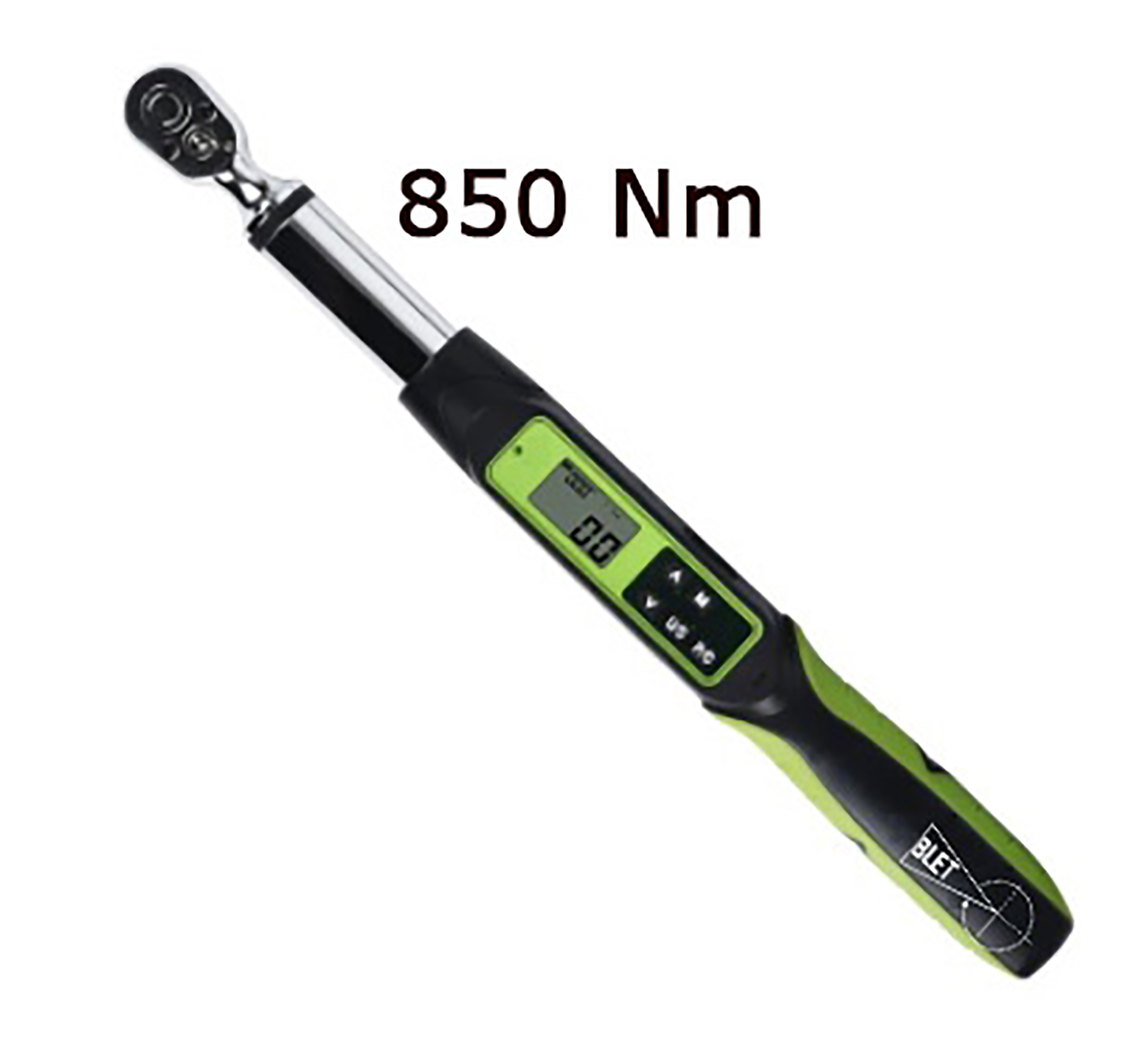 DIGITAL TORQUE ANGLE WRENCH WITH COMMUNICATION 850 Nm READING 0,1 Nm SIZE 3/4" BLET<br>Ref : CLET5-CDB85034