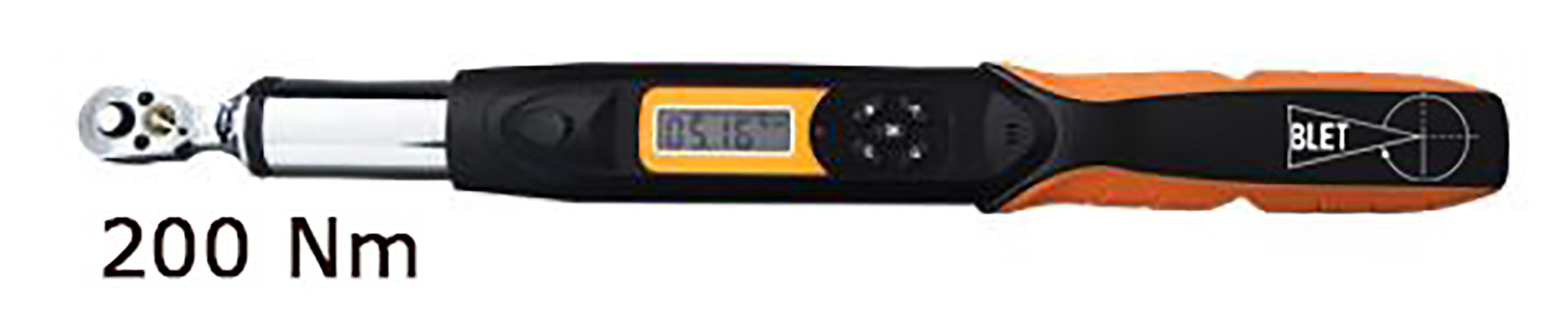 DIGITAL TORQUE WRENCH WITH COMMUNICATION 200 Nm READING 0,1 Nm SIZE 1/2" BLET<br>Ref : CLET5-CDP20012