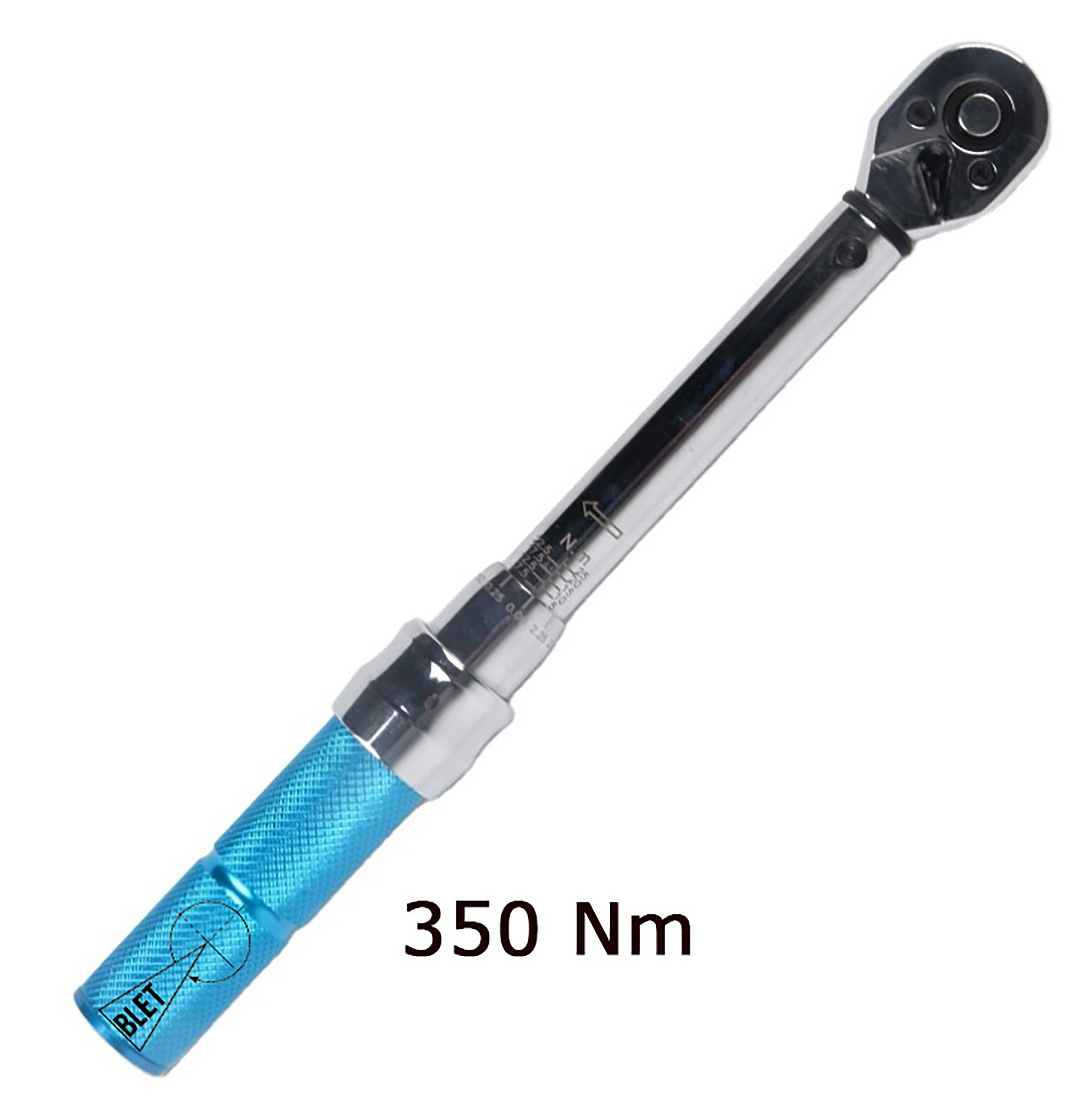 MECHANICAL TORQUE WRENCH 65-350 Nm READING 1 Nm SIZE 1/2" BLET<br>Ref : CLET5-CMC35012