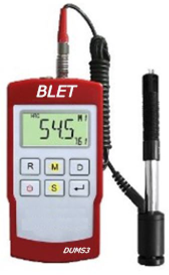 UNIVERSAL ANGLE HARDNESS TESTER BLET REMOTE DISPLAY IMPACT DEVICE D WITH  TEST BLOCK<br \> <br \> ref : DUMS3-PDDD1-00