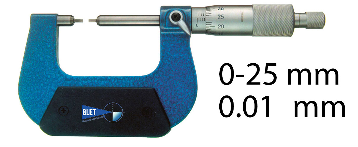 OUTSIDE MICROMETER WITH STEPPED MEASURING FACES BLET <br> ref : MICXX-AC001C05