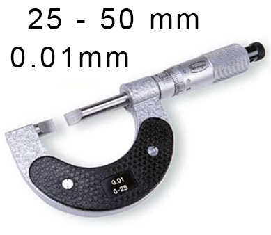 Bügelmessschraube Micrometer Außen 25-50 0,01mm