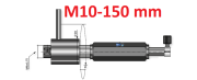 Porte comparateur M10, 150 mm avec rotation <br> BLET <br< Ref : ACCH2-R2150-00