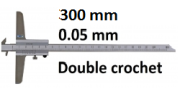 Jauge de profondeur  avec double crochet et tige interchangeable<br> BLET <br> ref : DEPXX-A430G2-00