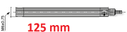 Rallonge de profondeur pour tampon de msure d'alésage M6, 125 mm <br> BLET <br> Ref : RALH2-1125-00