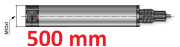 Rallonge de profondeur pour tampon de msure d'alésage M6, 500 mm <br> BLET <br> Ref : RALH2-1500-00