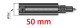 Rallonge de profondeur pour tampon de msure d'alésage M10, 50 mm <br> BLET <br> Ref : RALH2-2050-00