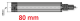 Rallonge de profondeur pour tampon de msure d'alésage M10, 80 mm <br> BLET <br> Ref : RALH2-2080-00