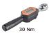 COMPACT DIGITAL TORQUE WRENCH 0,9-30 Nm READING 0,01 Nm SIZE 1/4" BLET<br>Ref : CLET5-CDM03014