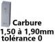 GAUGE BLOCK IN CARBIDE BLET<br>ref:CALXX-0C001PX0