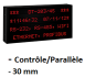  Afficheur alphanumerique grand format avec contrôle parallèle <br> BLET <br>Ref : AFG28-B09E1-00