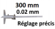 Tiefen-Messschieber mit feineinstellung <br> BLET <br> ref :DEPXX-AG300 mmG4-00