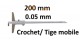 Depth vernier caliper with hook, rod conventeable <br> BLET <br> ref :DEPXX-A320G2-00