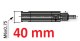 Rallonge de profondeur pour tampon de msure d'alésage M6, 40 mm <br> BLET <br> Ref : RALH2-1040-00
