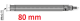 Rallonge de profondeur pour tampon de msure d'alésage M6, 80 mm <br> BLET <br> Ref : RALH2-1080-00
