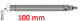 Rallonge de profondeur pour tampon de msure d'alésage M6, 100 mm <br> BLET <br> Ref : RALH2-1100-00