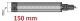 Rallonge de profondeur pour tampon de msure d'alésage M10, 150 mm <br> BLET <br> Ref : RALH2-2150-00