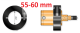Bague de butée de profondeur 55-60 mm<br> BLET <br> Ref : ACCH2-R17-00