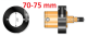 Bague de butée de profondeur 70-75 mm<br> BLET <br> Ref : ACCH2-R20-00