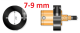 Bague de butée de profondeur 7-9 mm<br> BLET <br> Ref : ACCH2-R02-00