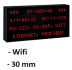  Afficheur alphanumerique grand format wifi <br> BLET <br>  Ref : AFG28-B13E1-00